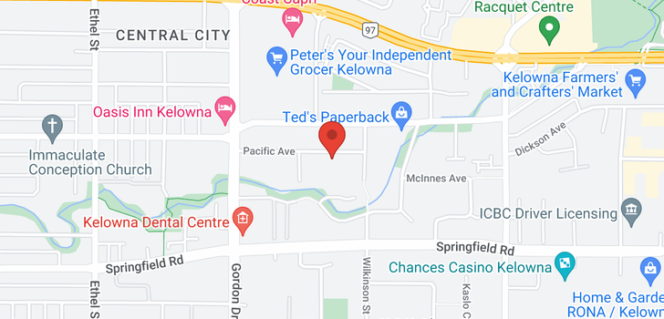 map of #313 1249 Pacific Avenue